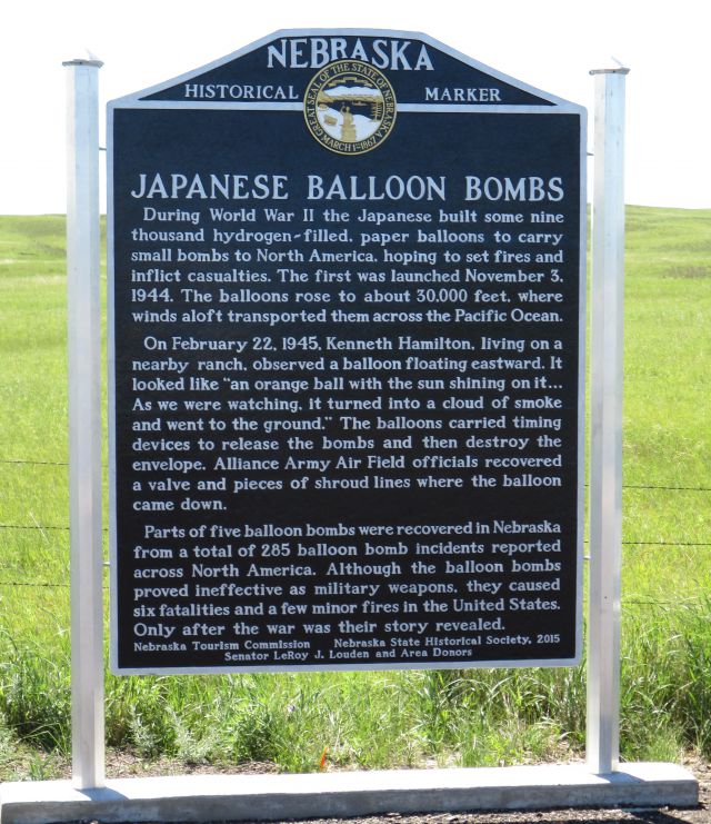 Balloon Bomb Historical Marker &middot; <small></small>